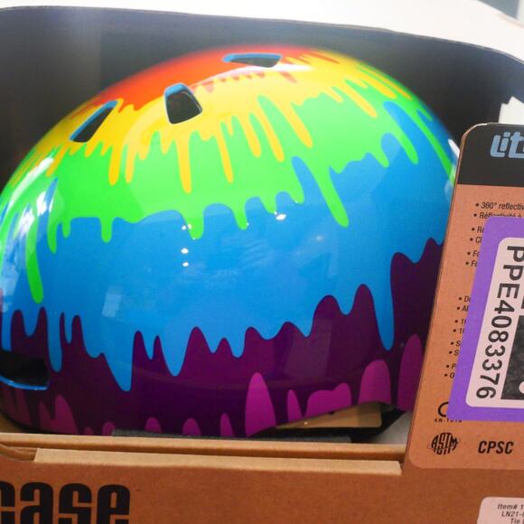 NEW Nutcase Little Nutty Helmet Bike Skate Tie Dye MIPS Toddler 8 7/8" - 20.5" - Picture 6 of 13